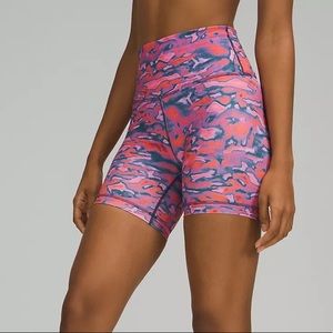 Lululemon Wunder Train High-Rise Short 6" in Chroma Clash Multi